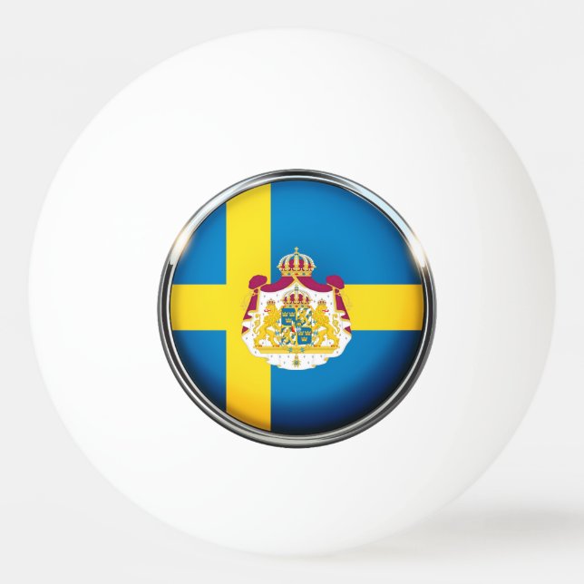 Swedish flag ping pong ball (Front)