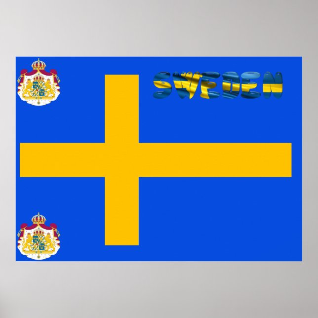 Swedish flag poster (Front)