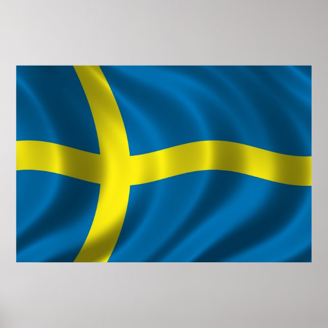 Swedish Flag Poster (Front)