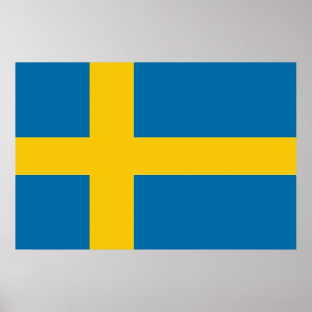 Swedish Flag Poster (Front)
