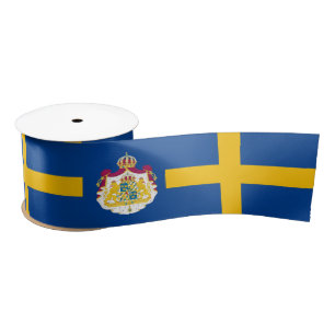 Swedish flag satin ribbon