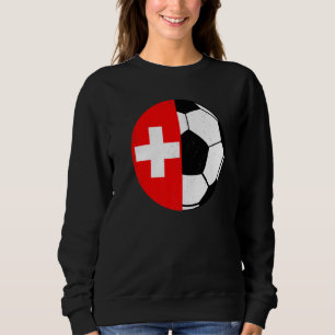 Swedish Flag Soccer Fans Football   Switzerland Sweatshirt