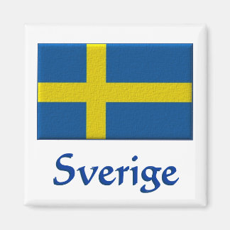Swedish Flag  Sverige Magnet