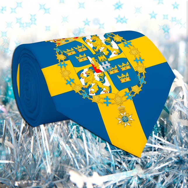 Swedish Flag & Sweden business, travel /sports Tie (Creator Uploaded)