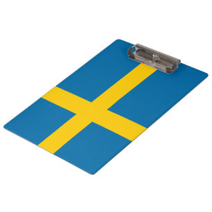 Swedish Flag (Sweden) Clipboard
