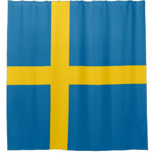 Swedish Flag (Sweden) Shower Curtain