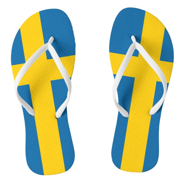 Swedish flag thongs (Footbed)