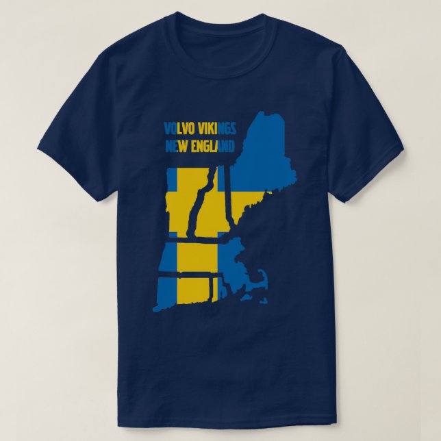 Swedish Flag VVNE T-Shirt (Design Front)