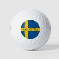 Swedish flag with custom Name