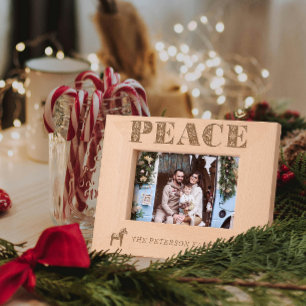 Swedish Folk Art Peace Dala Horse Christmas Etched Frames