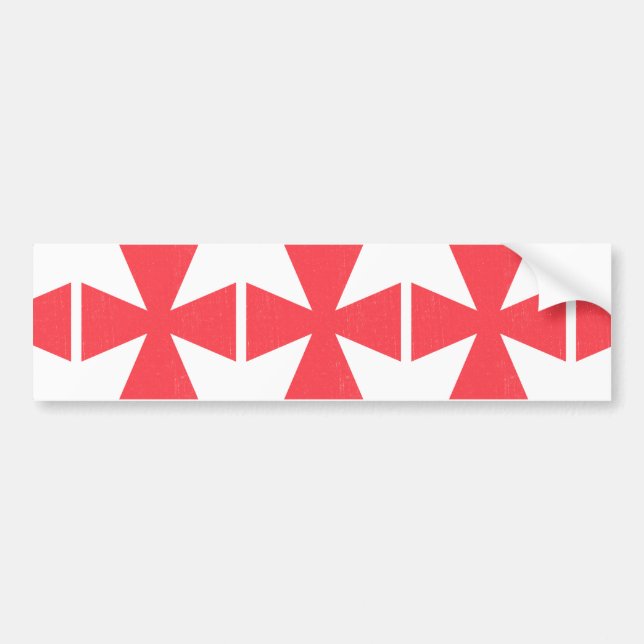 Swedish Freemasons Cross Bumper Sticker (Front)