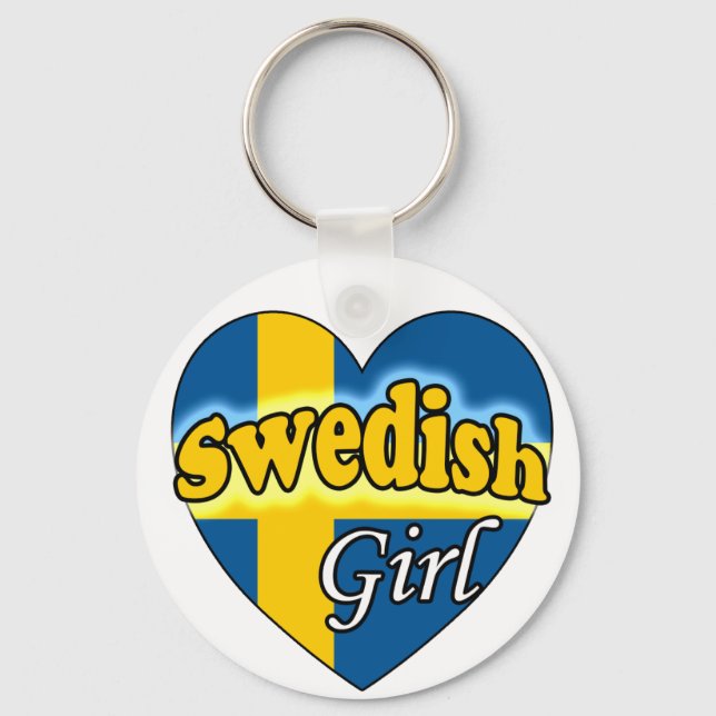Swedish Girl Key Ring (Front)