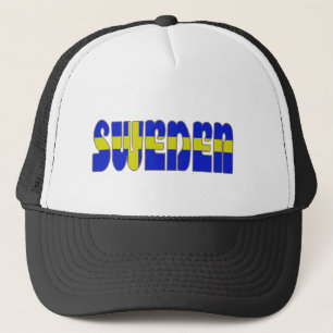 Swedish glossy flag trucker hat