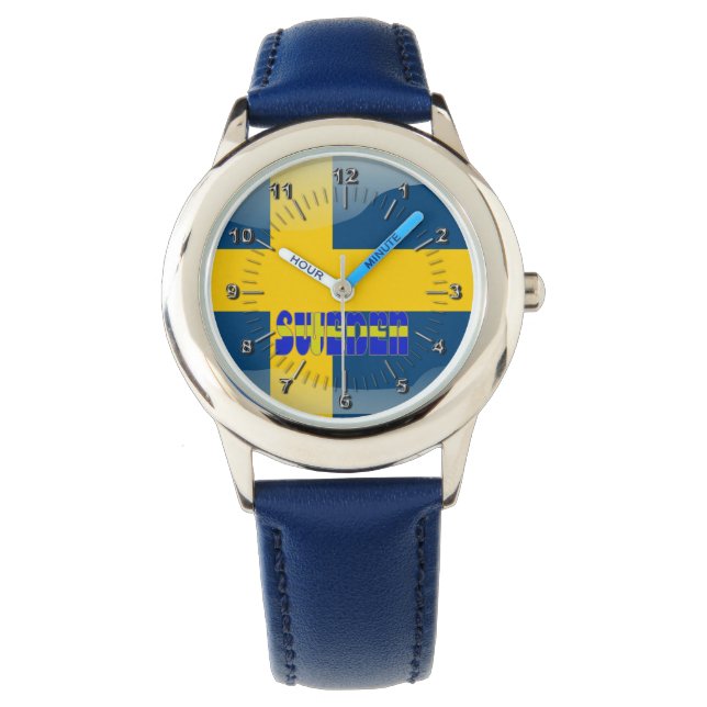 Swedish glossy flag watch (Front)