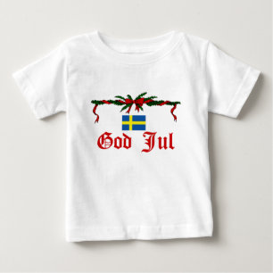 Swedish God Jul (Merry Christmas) Baby T-Shirt