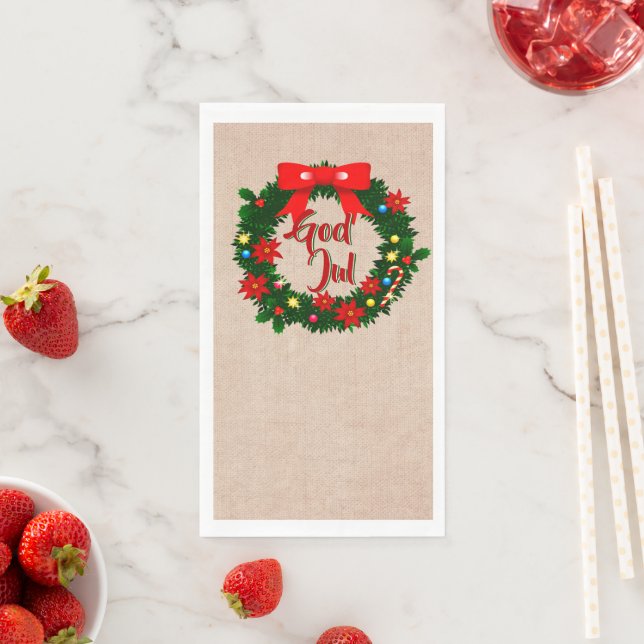 Swedish God julservett Napkin (Insitu)