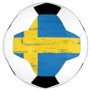 Swedish Grunge Flag Soccer Ball