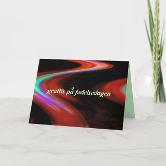 Swedish Happy Birthday Card