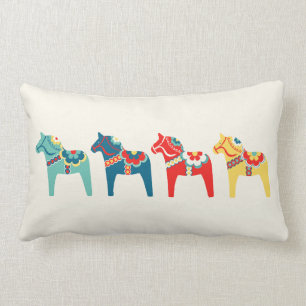 Swedish Horses Lumbar Cushion