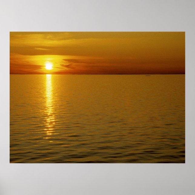 Swedish Islands Sunset. Poster (Front)