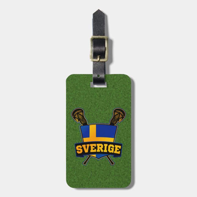 Swedish Lacrosse Luggage Tag Template (Front Vertical)