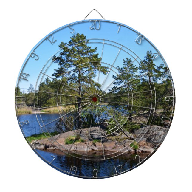 Swedish landskap dartboard (Front)