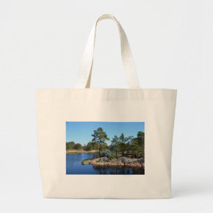 Swedish landskap large tote bag