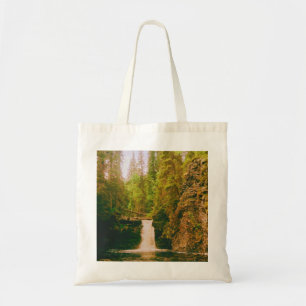 Swedish Moody Waterfall, Hälsingland, Sweden Tote Bag