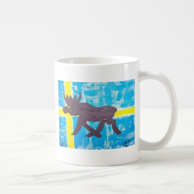 Swedish Moose Coffee Mug (Right)