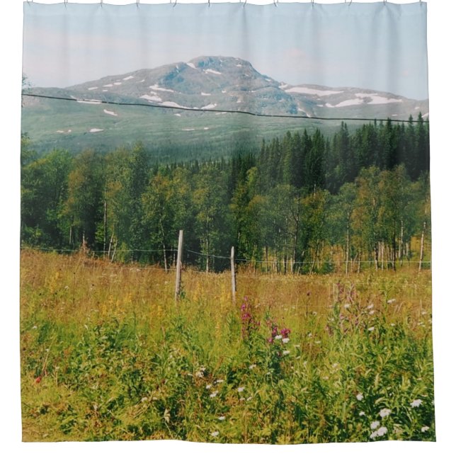 Swedish Mountain Landscape  Shower Curtain (Front)