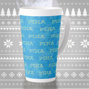 Swedish National Colours Fika Latte Mug