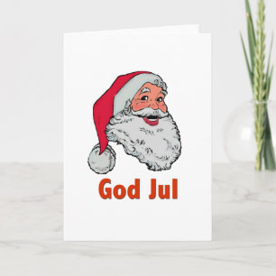 Swedish/Norwegian Santa Holiday Card