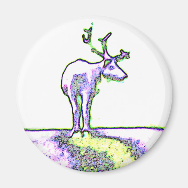 Swedish Reindeer Magnet (Front)