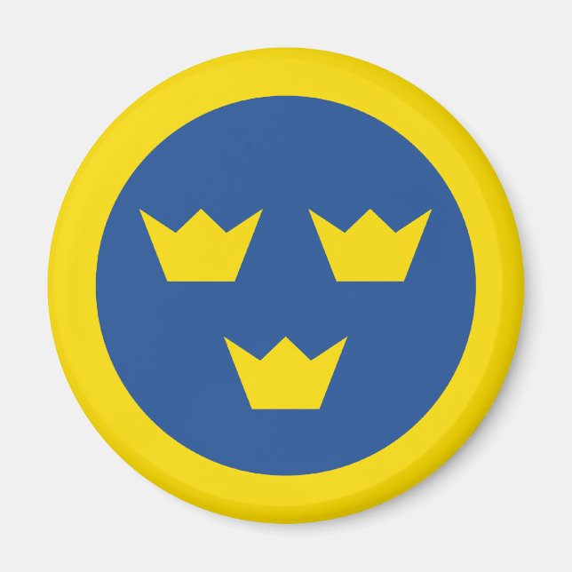 Swedish Roundel Magnet (Front)
