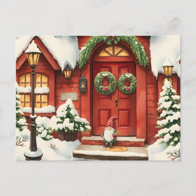 Swedish Santa. Christmas Card (Front)