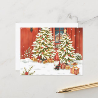 Swedish Santa. Christmas Card