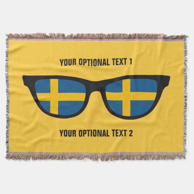 Swedish Shades custom throw blanket (Front)