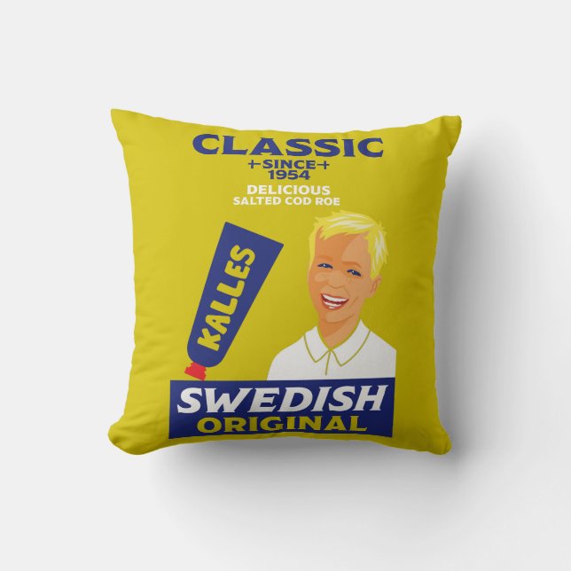 Swedish smörgåskaviar Fish Kaviar Cushion (Front)