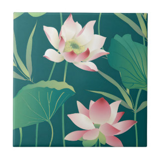 swedish tiles Traditional lotus