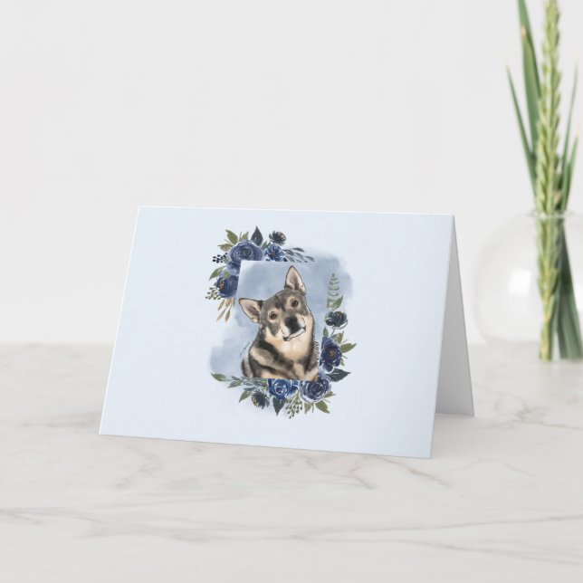 Swedish Vallhund Card (Front)