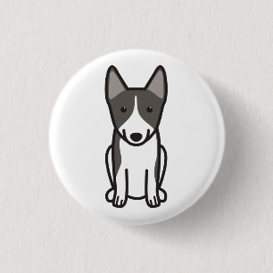Swedish Vallhund Dog Cartoon 3 Cm Round Badge