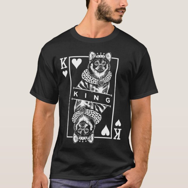 Swedish Vallhund King Of Hearts  Dog  Pop T-Shirt (Front)
