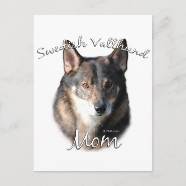 Swedish Vallhund Mum 2 Postcard (Front)