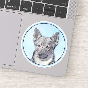 Swedish Vallhund Painting - Cute Original Dog Art