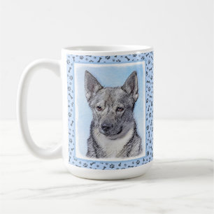 Swedish Vallhund Painting - Cute Original Dog Art Coffee Mug