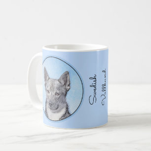 Swedish Vallhund Painting - Cute Original Dog Art Coffee Mug