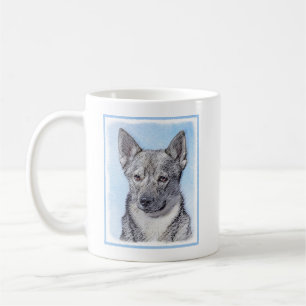 Swedish Vallhund Painting - Cute Original Dog Art Coffee Mug