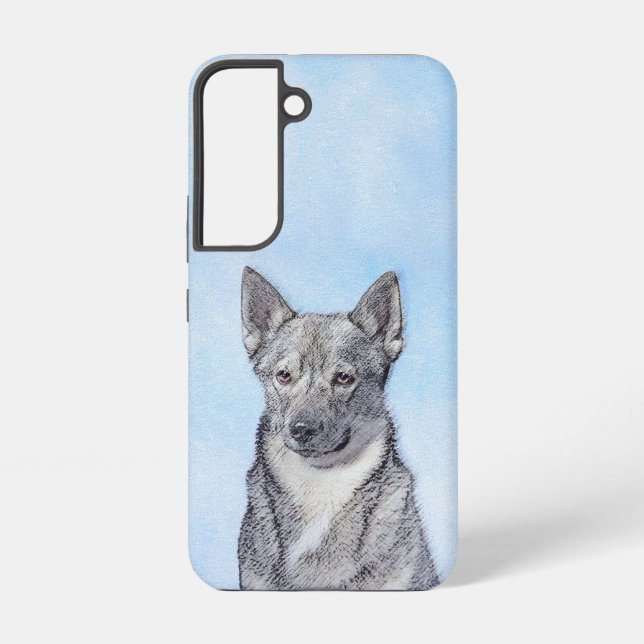 Swedish Vallhund Painting - Cute Original Dog Art Samsung Galaxy S22 Case (Back)