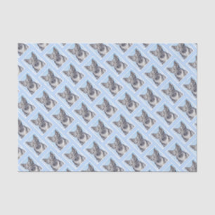 Swedish Vallhund Painting - Cute Original Dog Art Tissue Paper