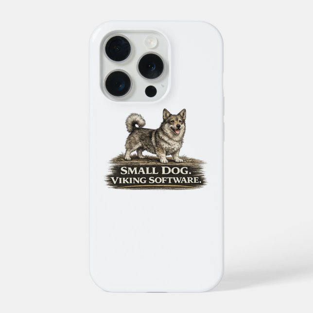 Swedish Vallhund – Small Dog Viking Software iPhone Case (Back)